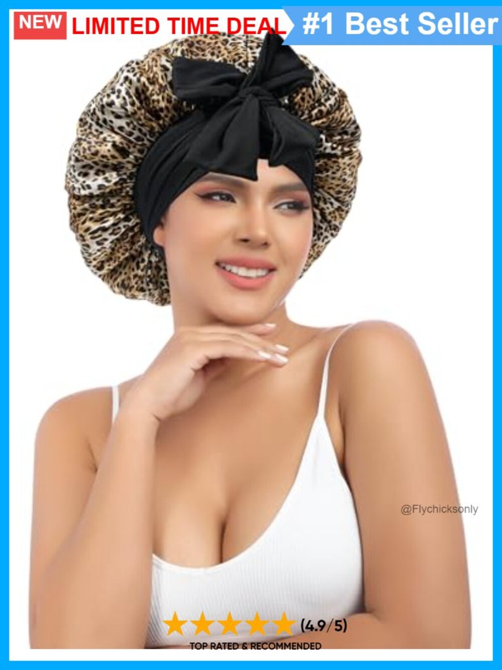 100% Mulberry Silk Sleep Bonnet Reversible Hair Wrap Adjustable Band
